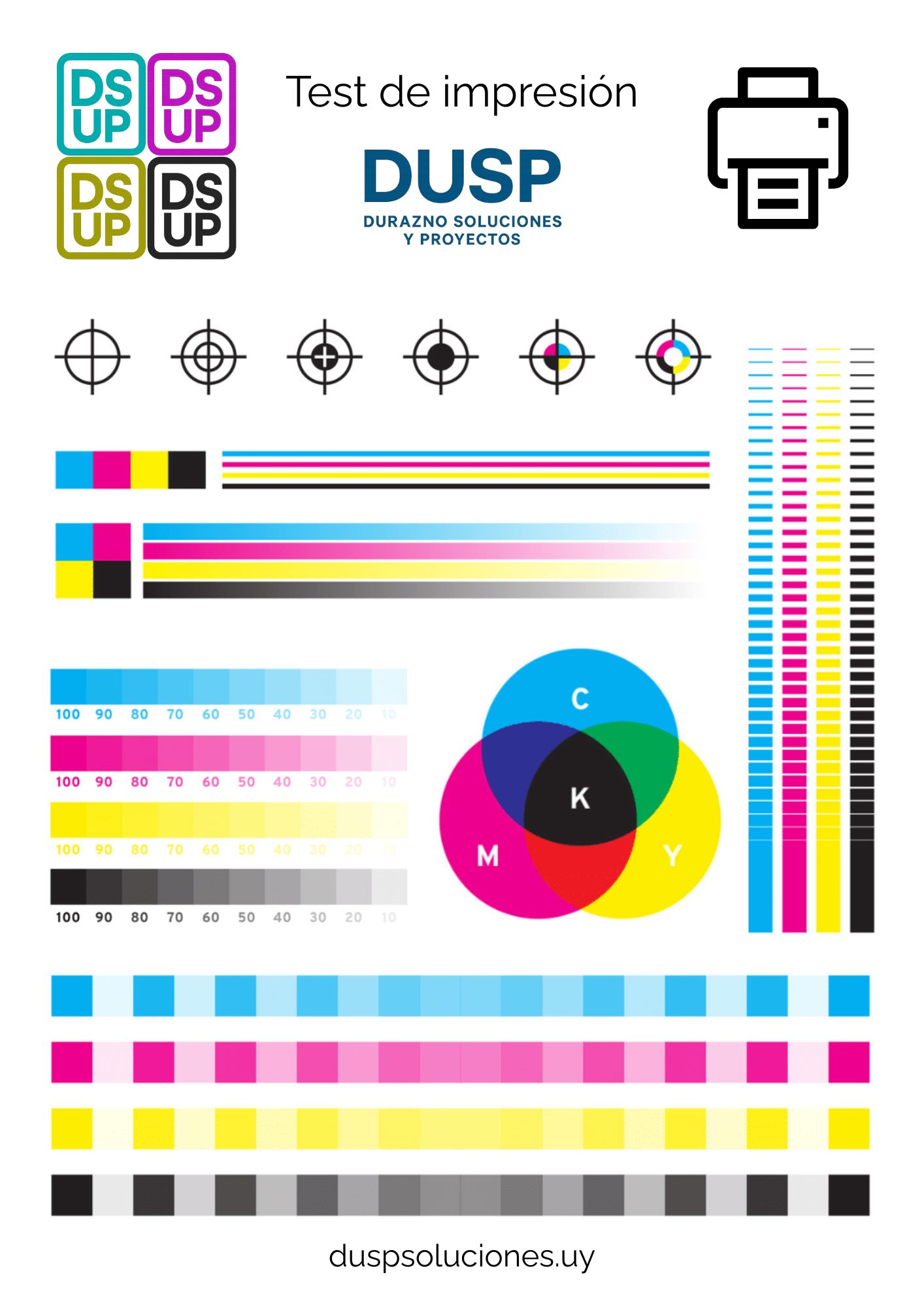 Test de impresion color